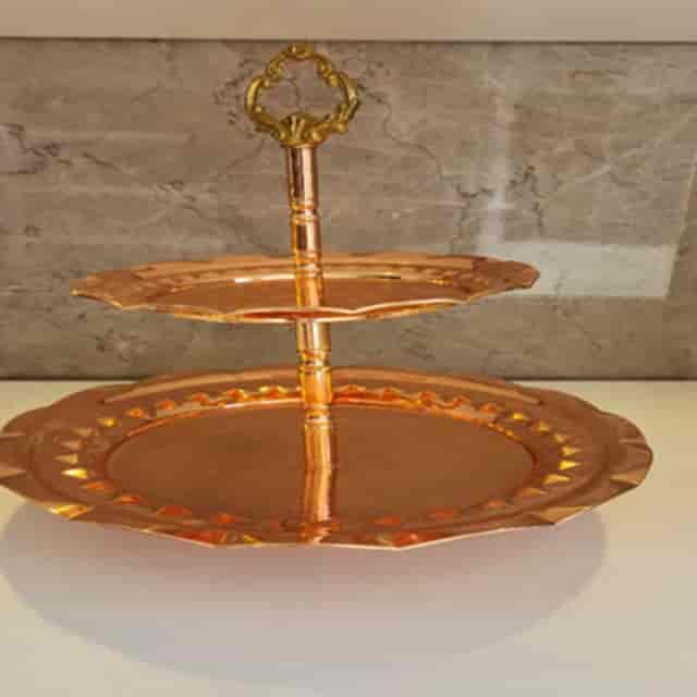 استند 2 طبقه ساده مسی