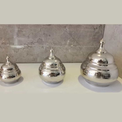سرویس گنبدی ساده چکشی کرومی